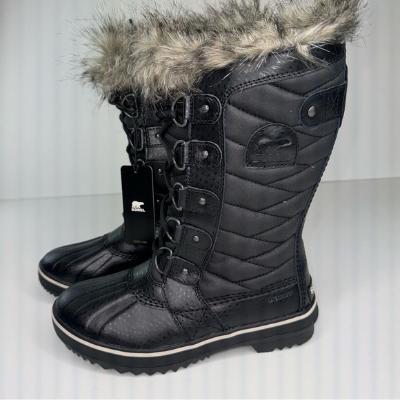 Sorel Tofino II Faux Fur Lined Waterproof Boot Women’s Black 5 - Picture 6 of 13